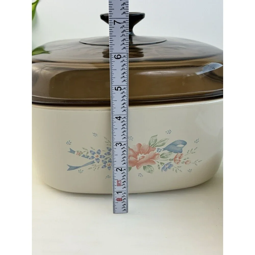 Vtg Dutch Oven Corning Ware Symphony 5L 1L Casseroles A-5-B Country Kitchen